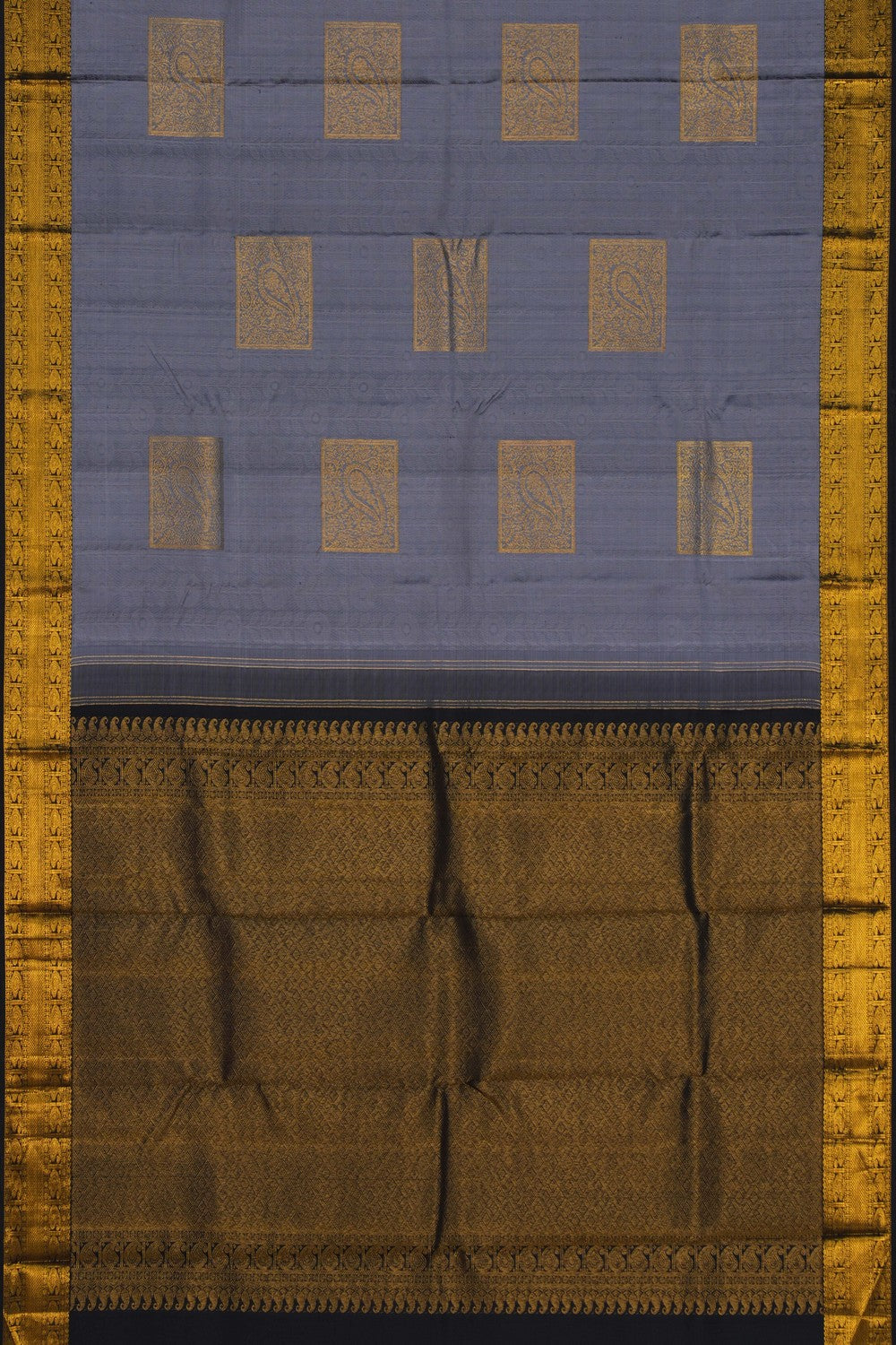 Image of Arani Silk Grey Saree