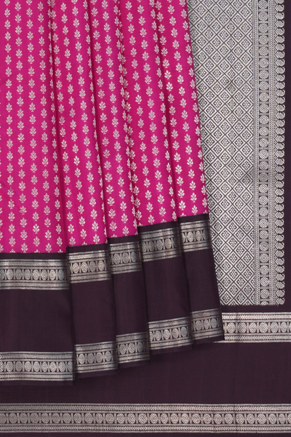 Image of Kanchipuram Silk Pink Saree