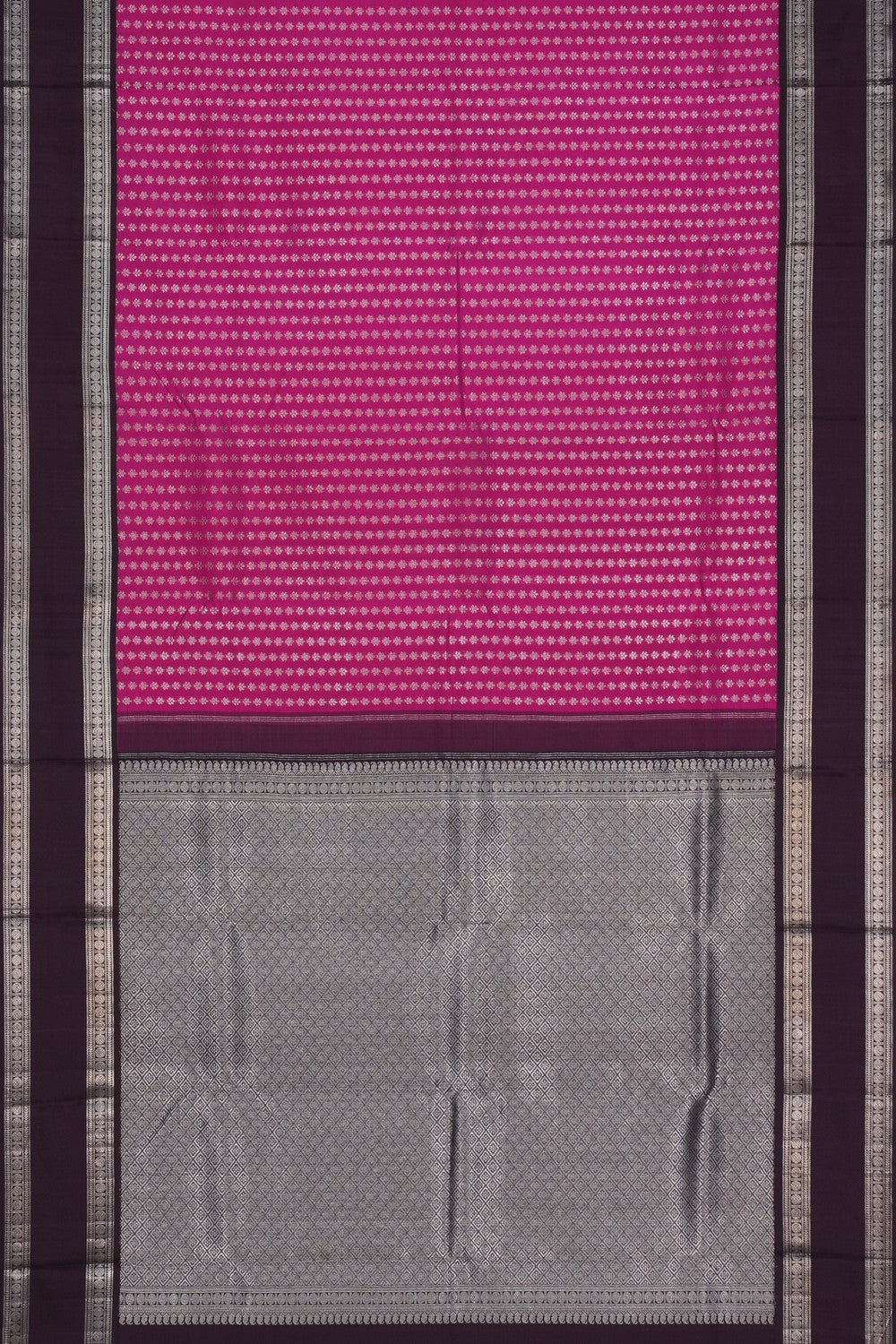 Image of Kanchipuram Silk Pink Saree