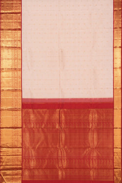 Image of Kanchipuram Silk Cream Saree