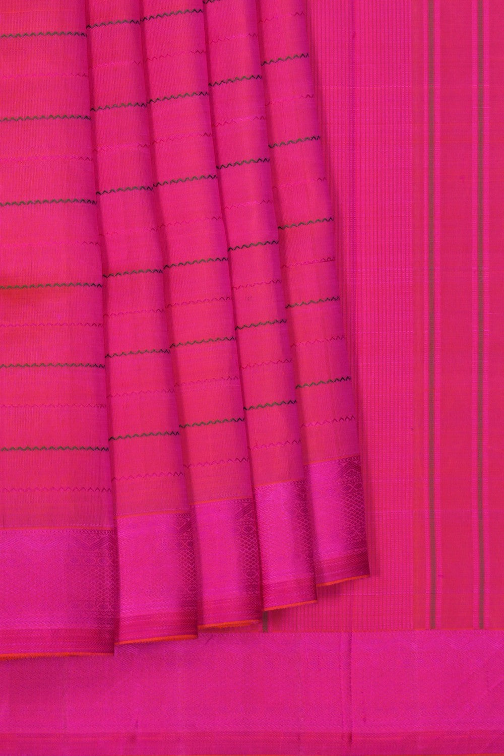 Image of Kanchipuram Silk Pink Saree