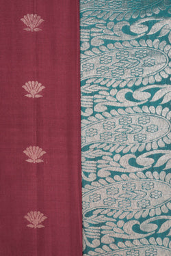 Image of South Silk Moss Pink Saree