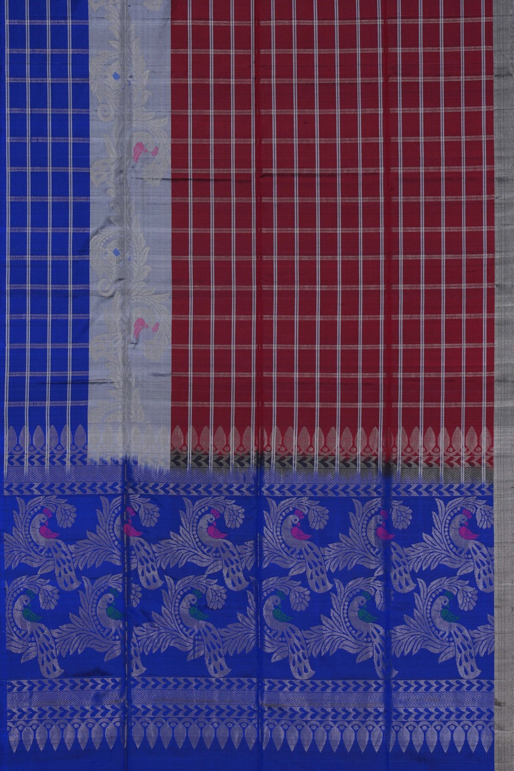 Image of South Silk Maroon Saree