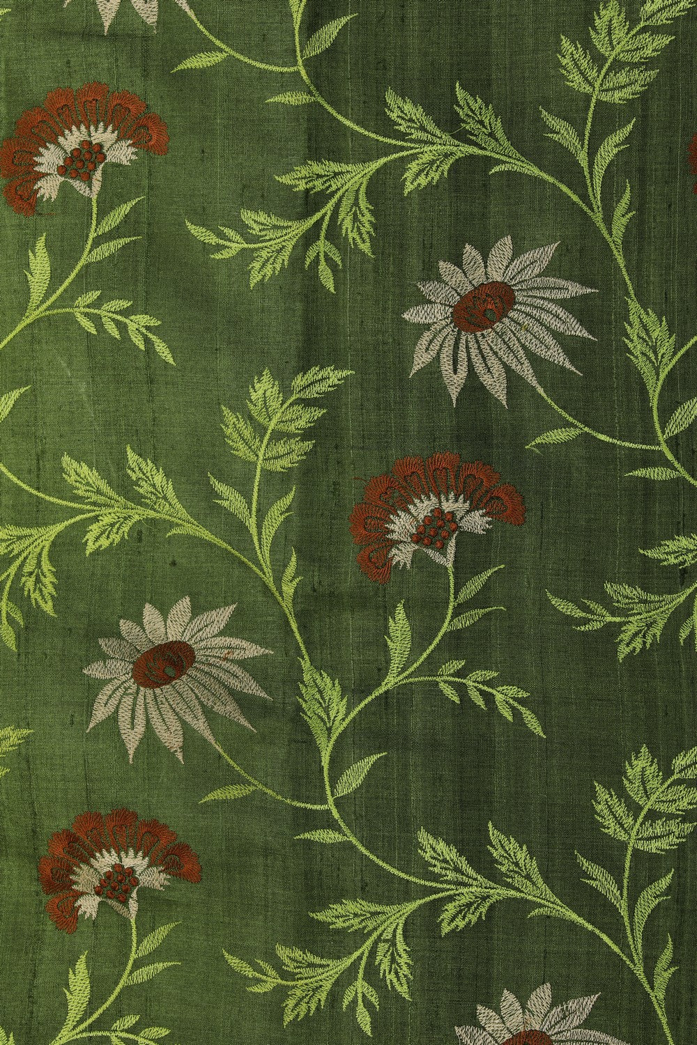 Image of Tussar Silk Embroidery Saree