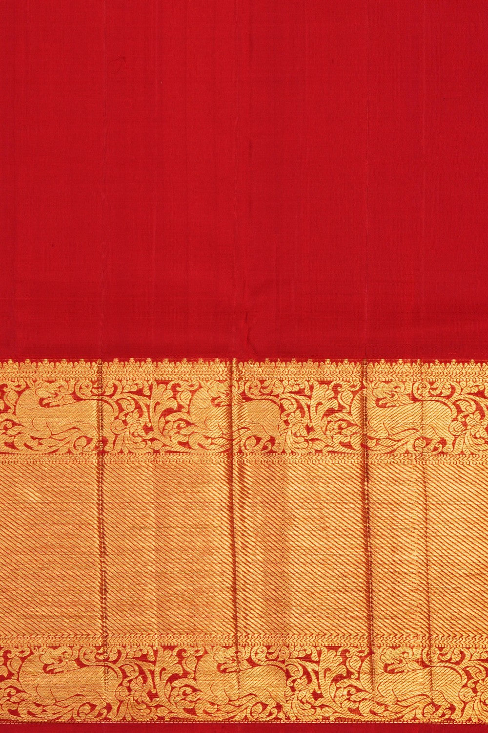 Image of Mustard Brocade Kanchipattu Saree