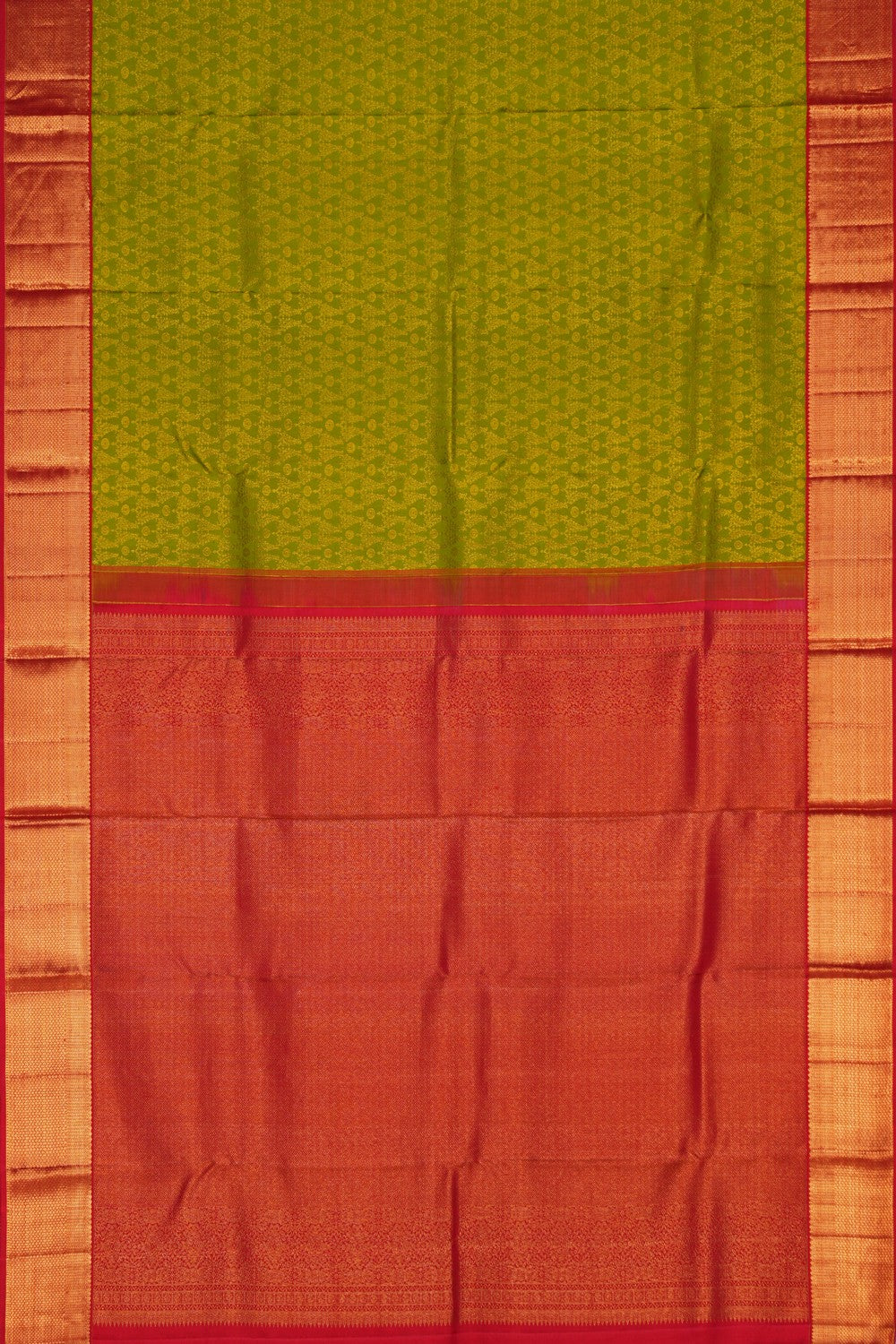 Image of Green Brocade Kanchipattu Saree