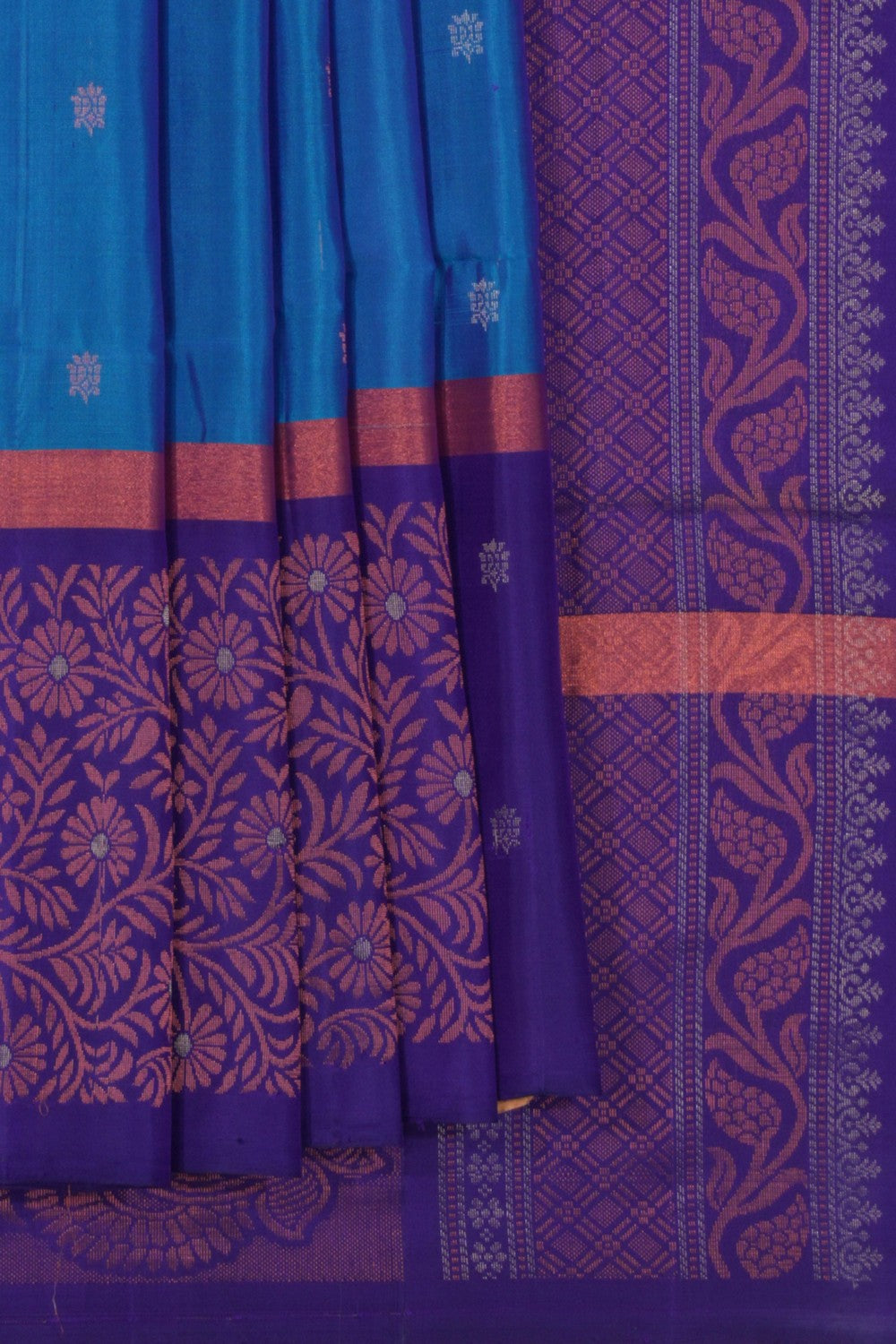 South Silk Blue Saree