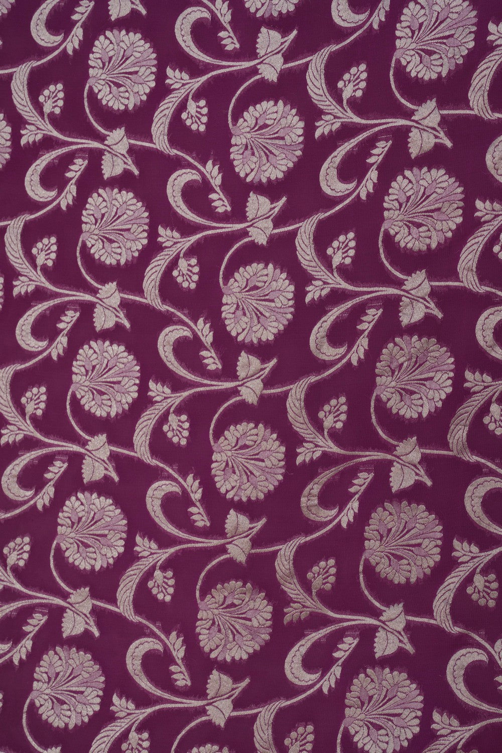 Image of Banarasi Chiffon Purple Saree