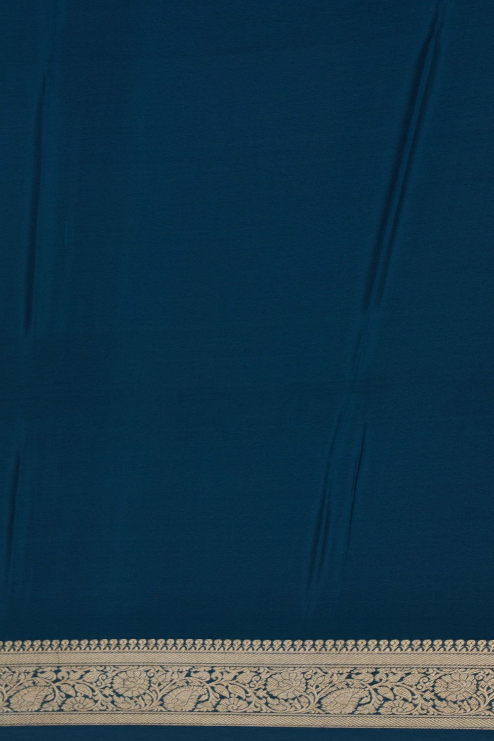 Image of Banarasi Crepe Blue Saree