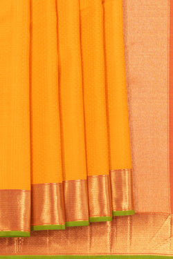 Image of Arani Silk Yellow Saree