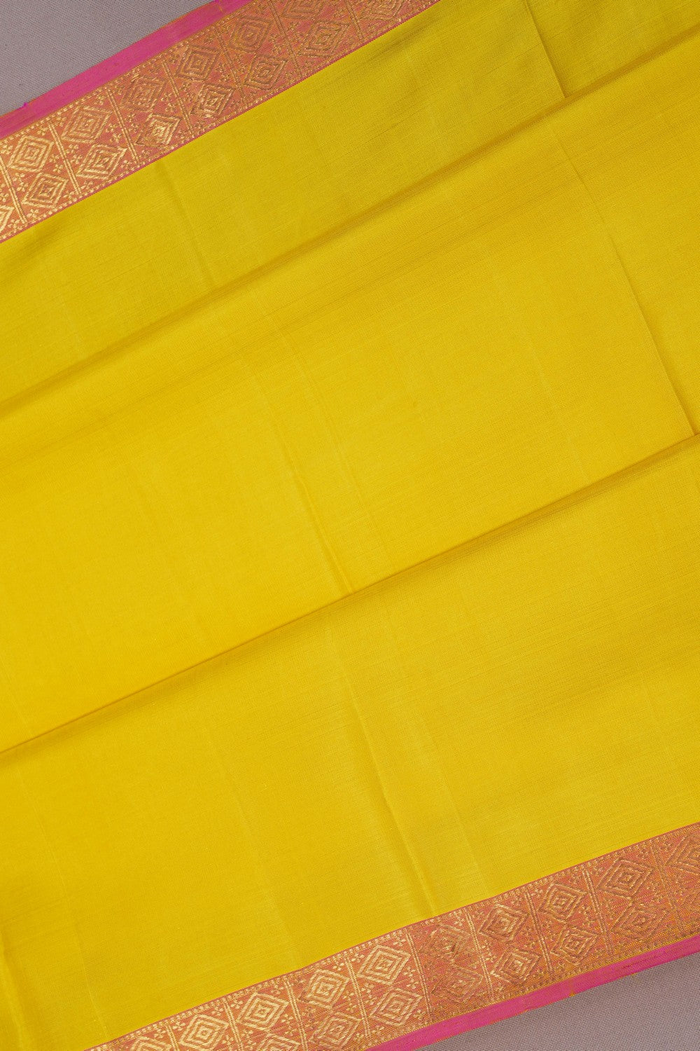Image of Arani Silk Yellow Saree