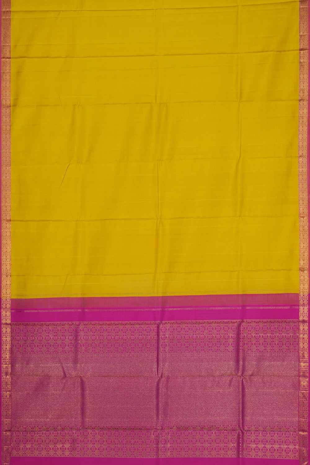 Image of Arani Silk Yellow Saree