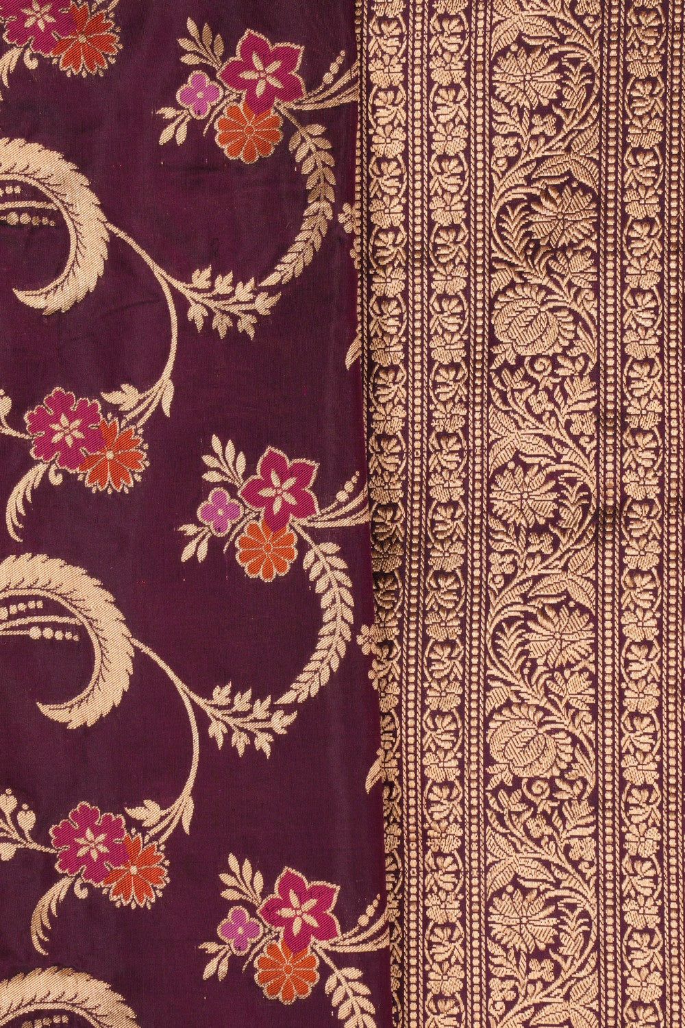 Banarasi Silk Violet Saree