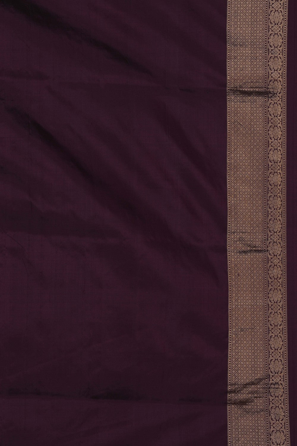 Image of Banarasi Brocade Silk Brown Saree