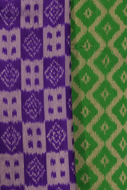 Image of Pochampally Silk Purple Saree