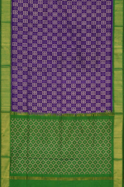 Image of Pochampally Silk Purple Saree