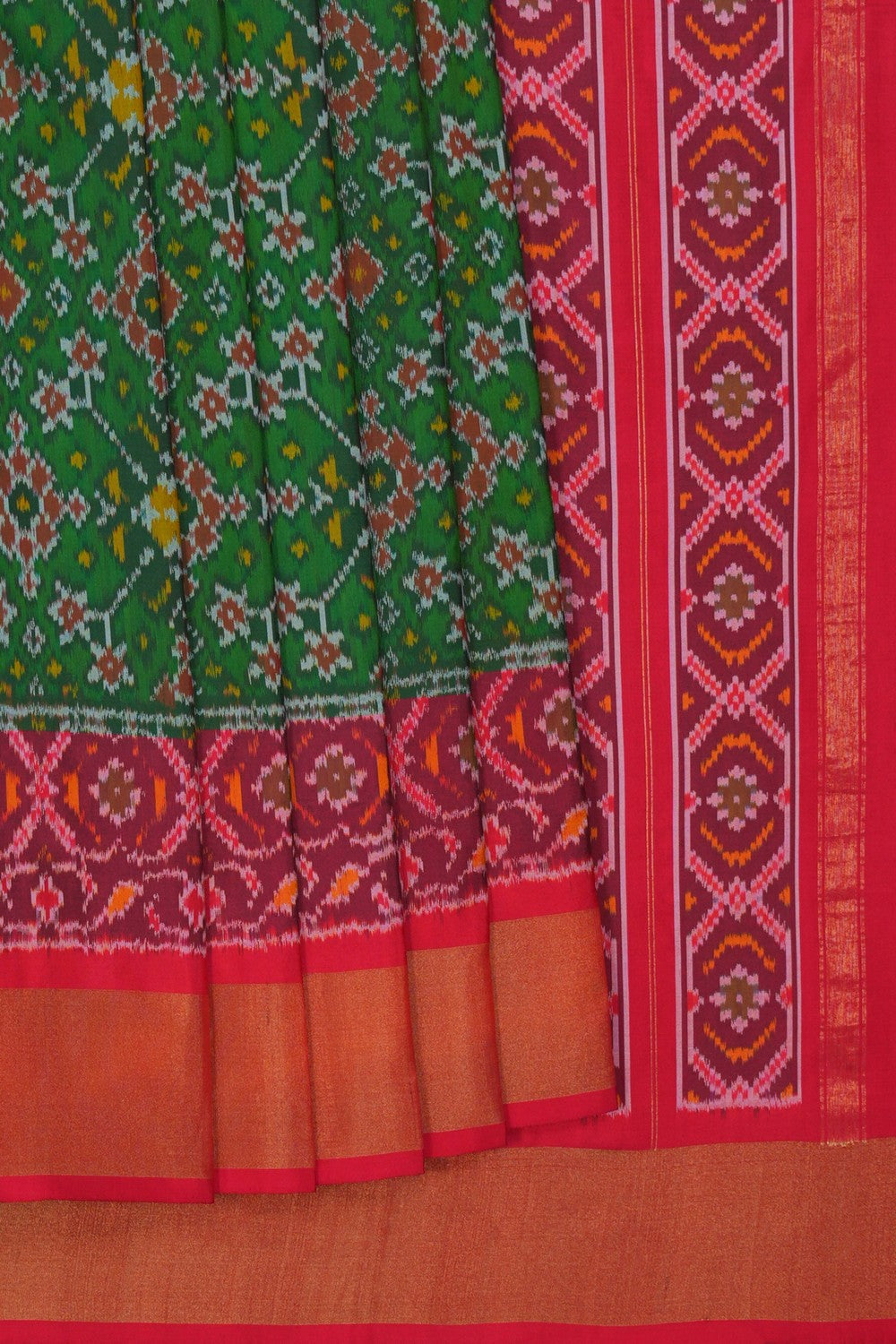 Image of Pochampally Ikat Silk Saree