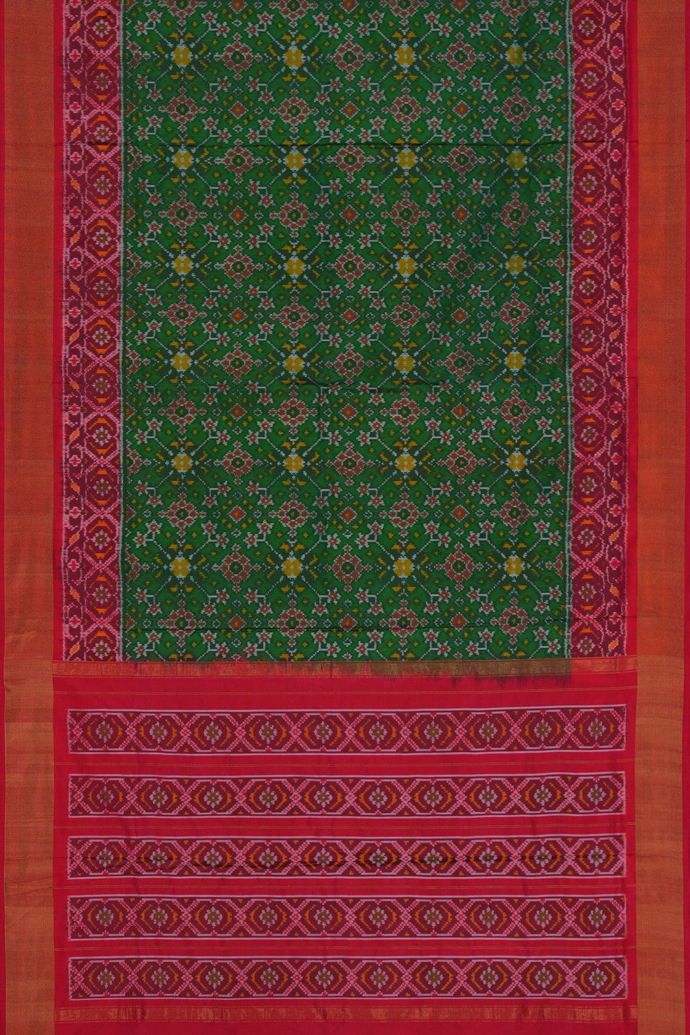 Image of Pochampally Ikat Silk Saree