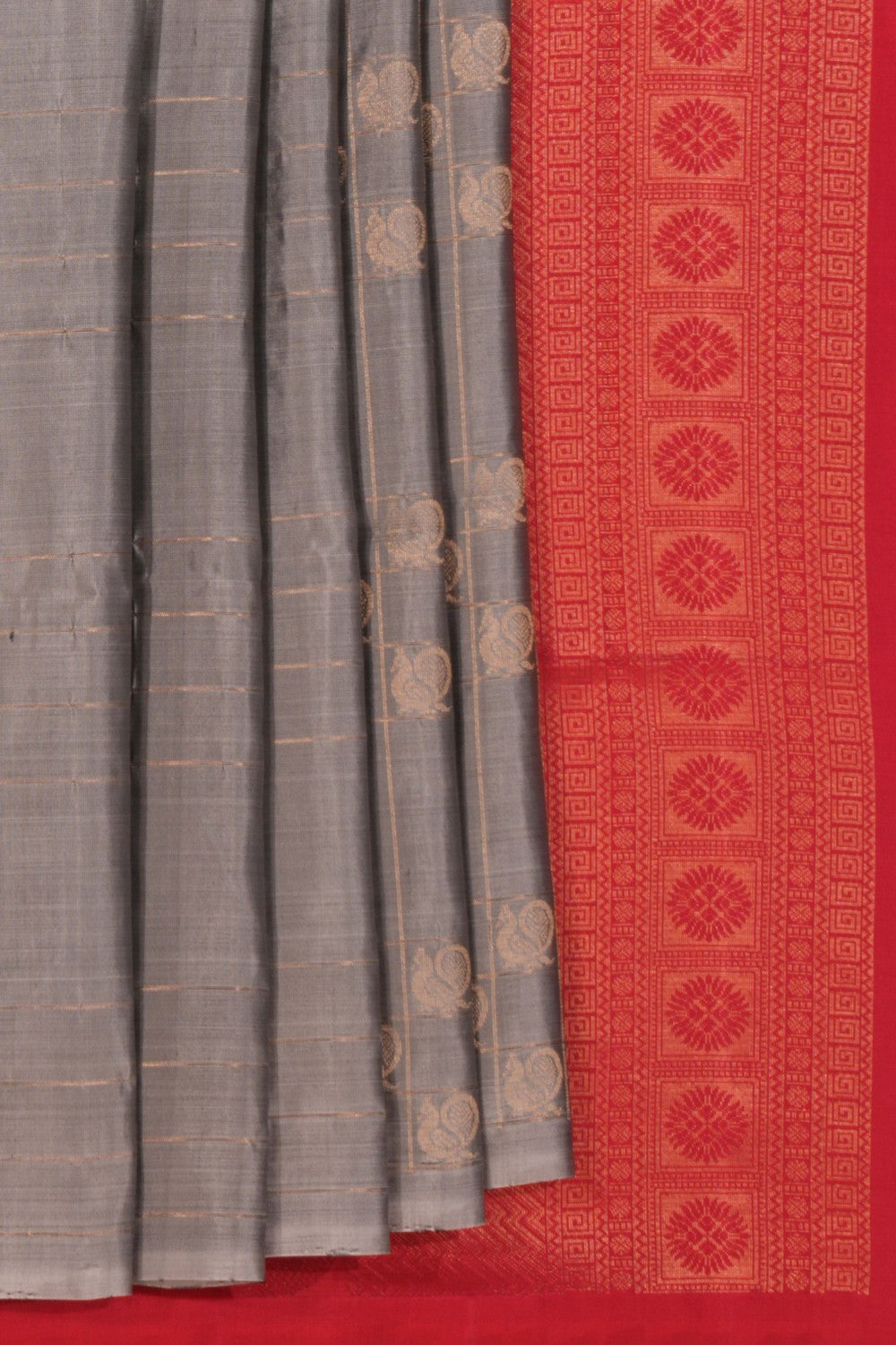 South Silk Grey Saree