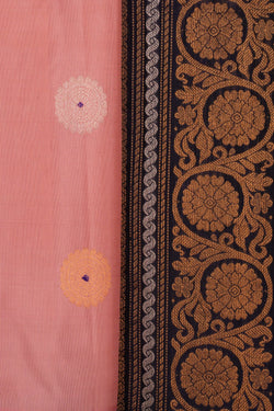 Image of Gadwal Silk Pink Saree