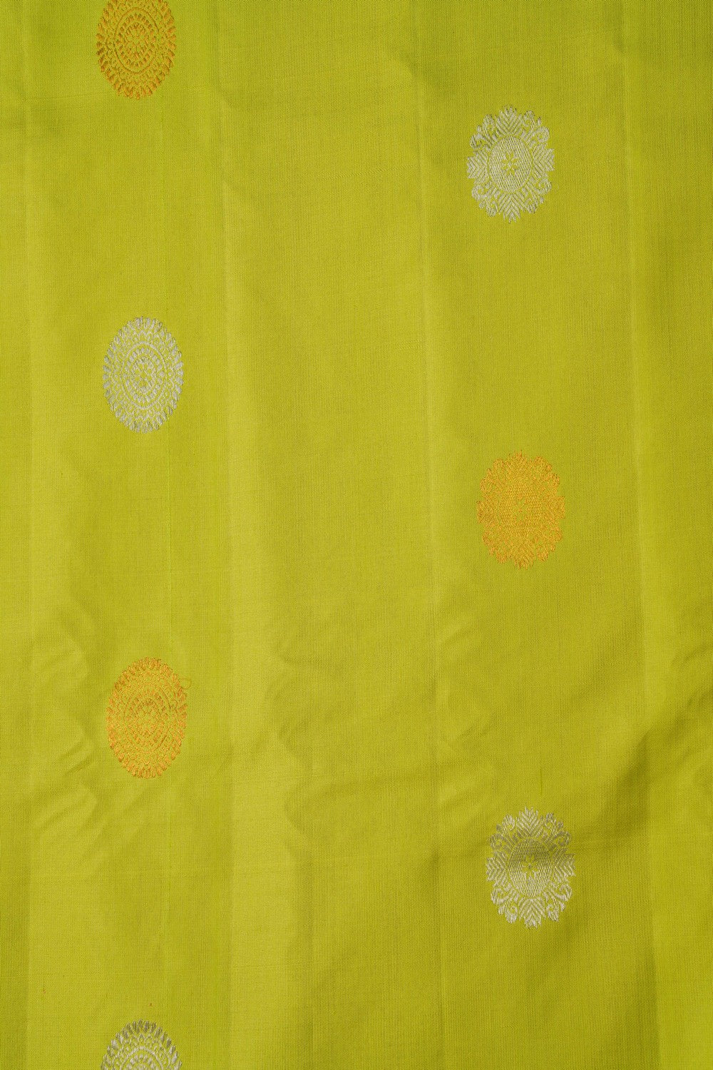 Image of Gadwal Silk Parrot Green Saree