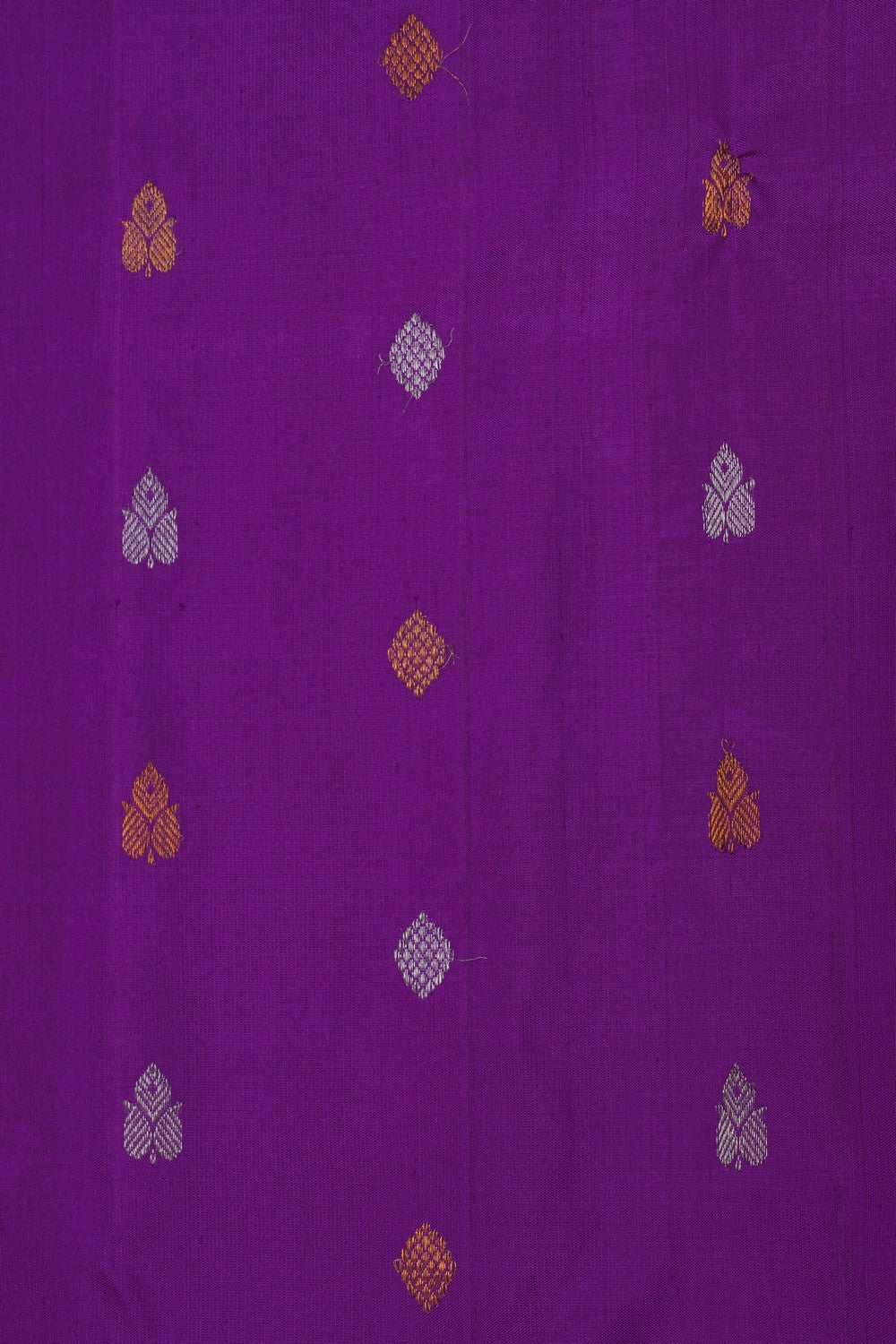 Image of Gadwal Silk Purple Saree