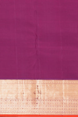 Image of Kanchipattu Brocade Orange Saree