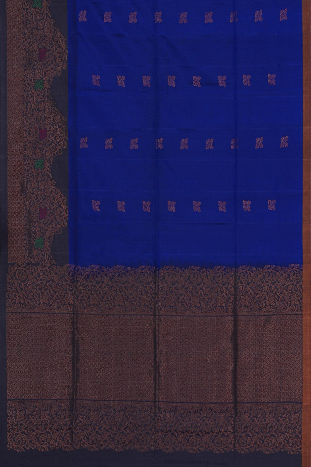 Image of South Silk Indigo Blue Saree