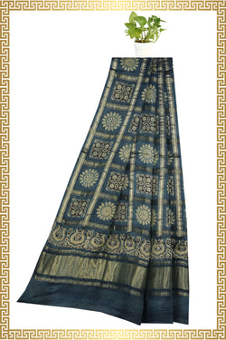 Collection of Alluring Soft-Silk Teal-Blue Dupatta in a gallery layout