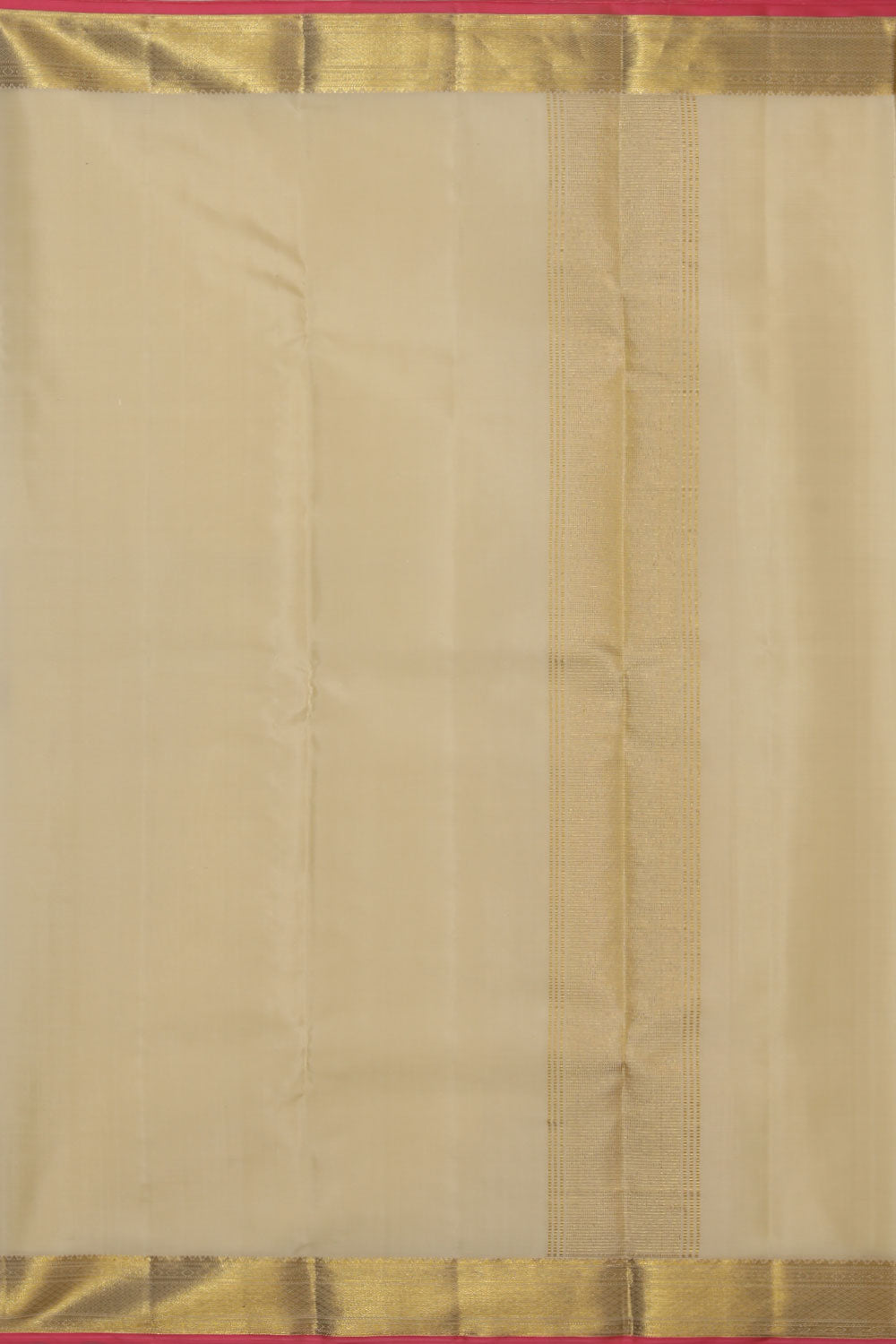 Image of Kanchi Pure Silk CreamTraditional Dhoti With Kanduva (8 X 4)