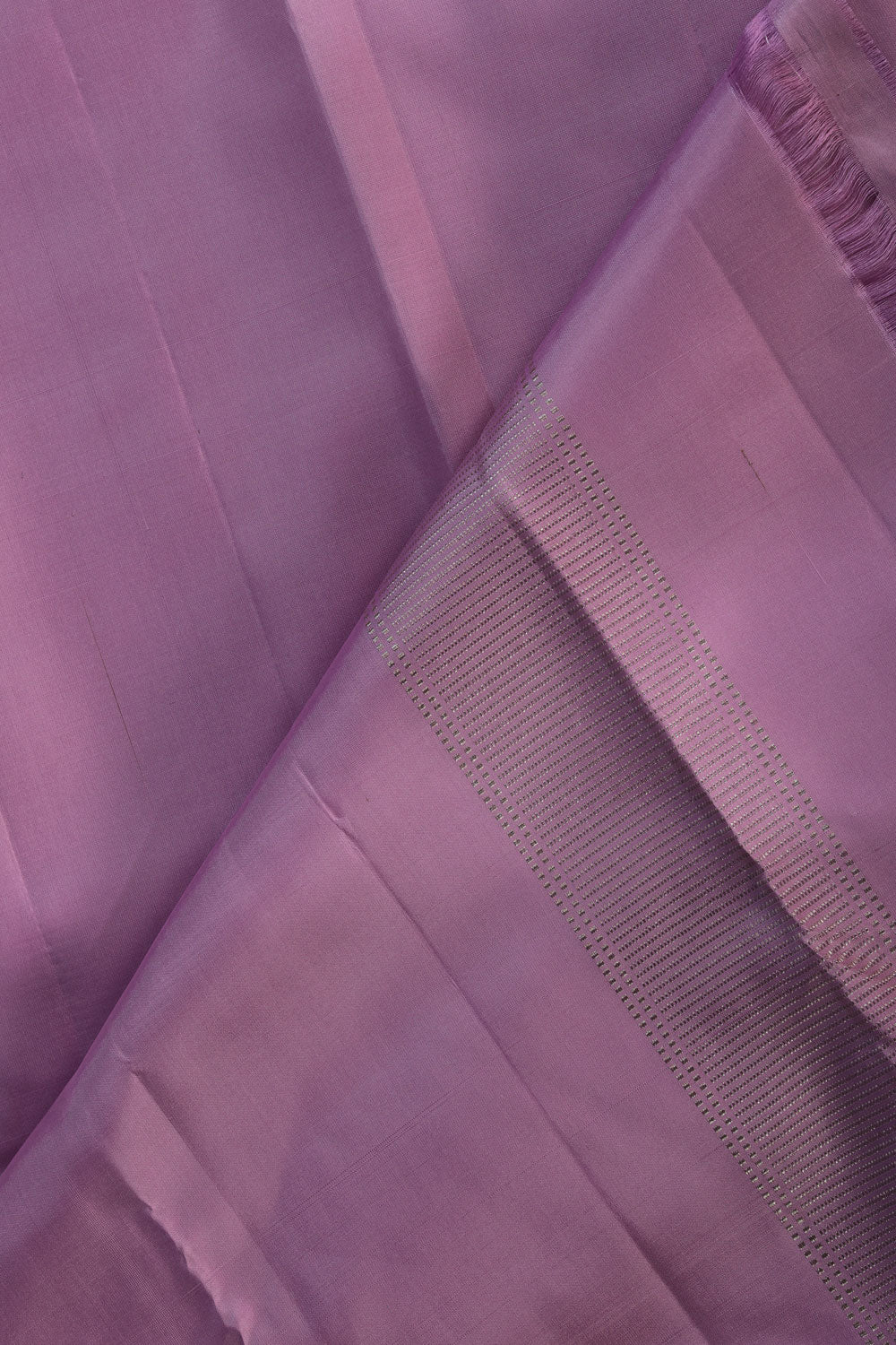 Image of Kanchi Pure Silk Lavender-Purple Traditional Dhoti With Kanduva (8 X 4)