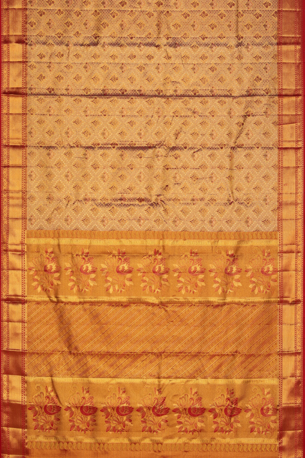 Collection of Kanchipattu An Ethereal Tissue Gold Saree in a gallery layout