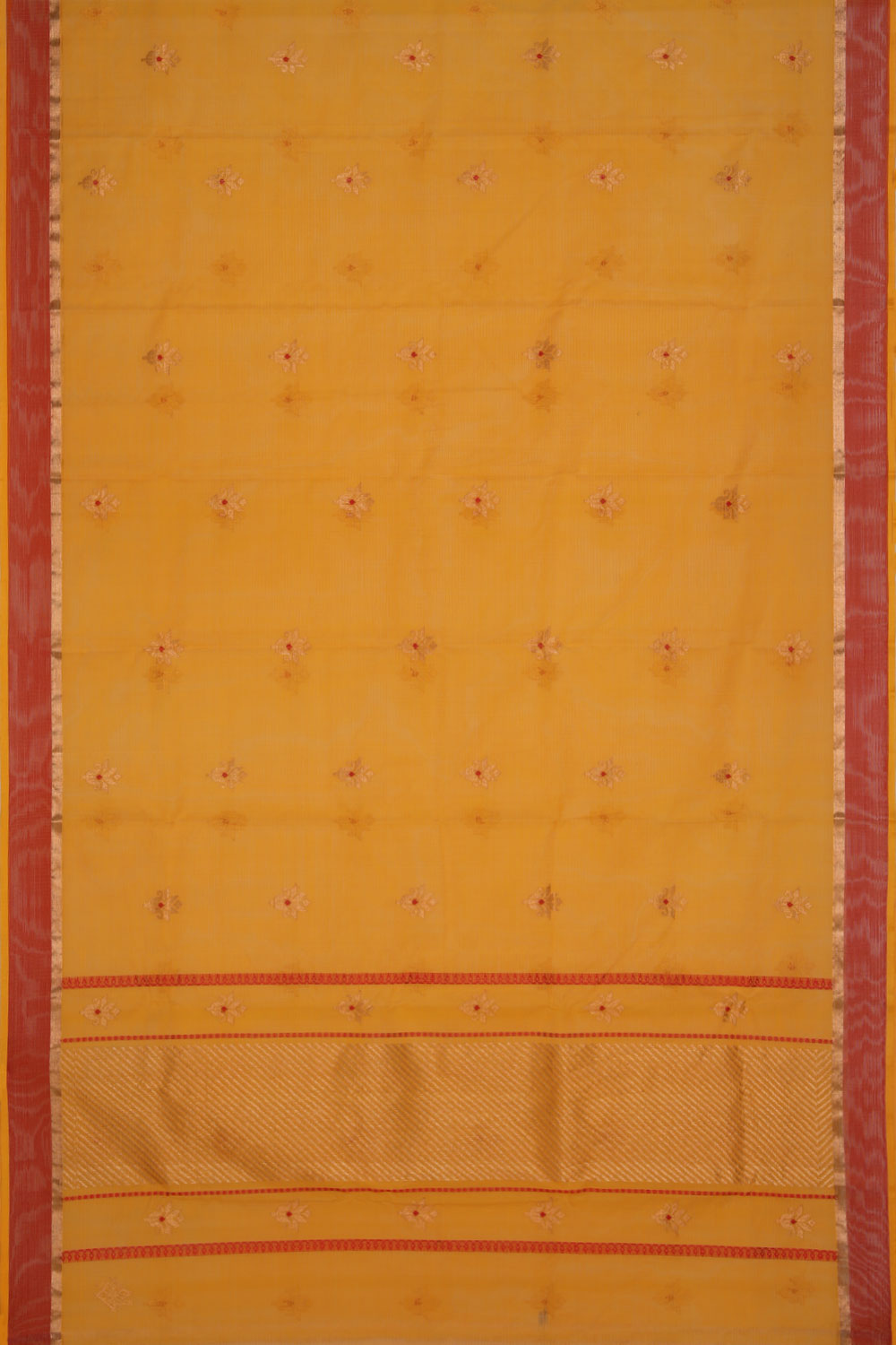 Collection of Kota Mustard Saree in a gallery layout