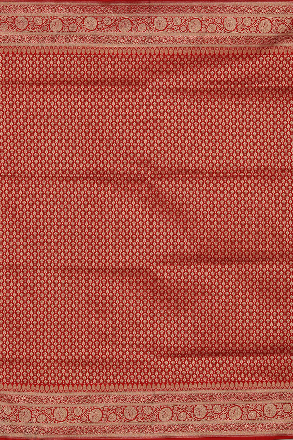 Image of Banarasi Silk Olive-Green Saree