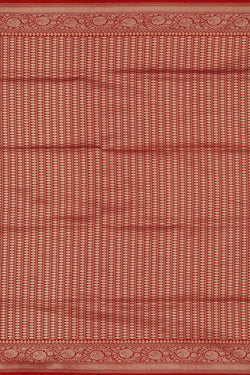 Image of Banarasi Silk Red Saree