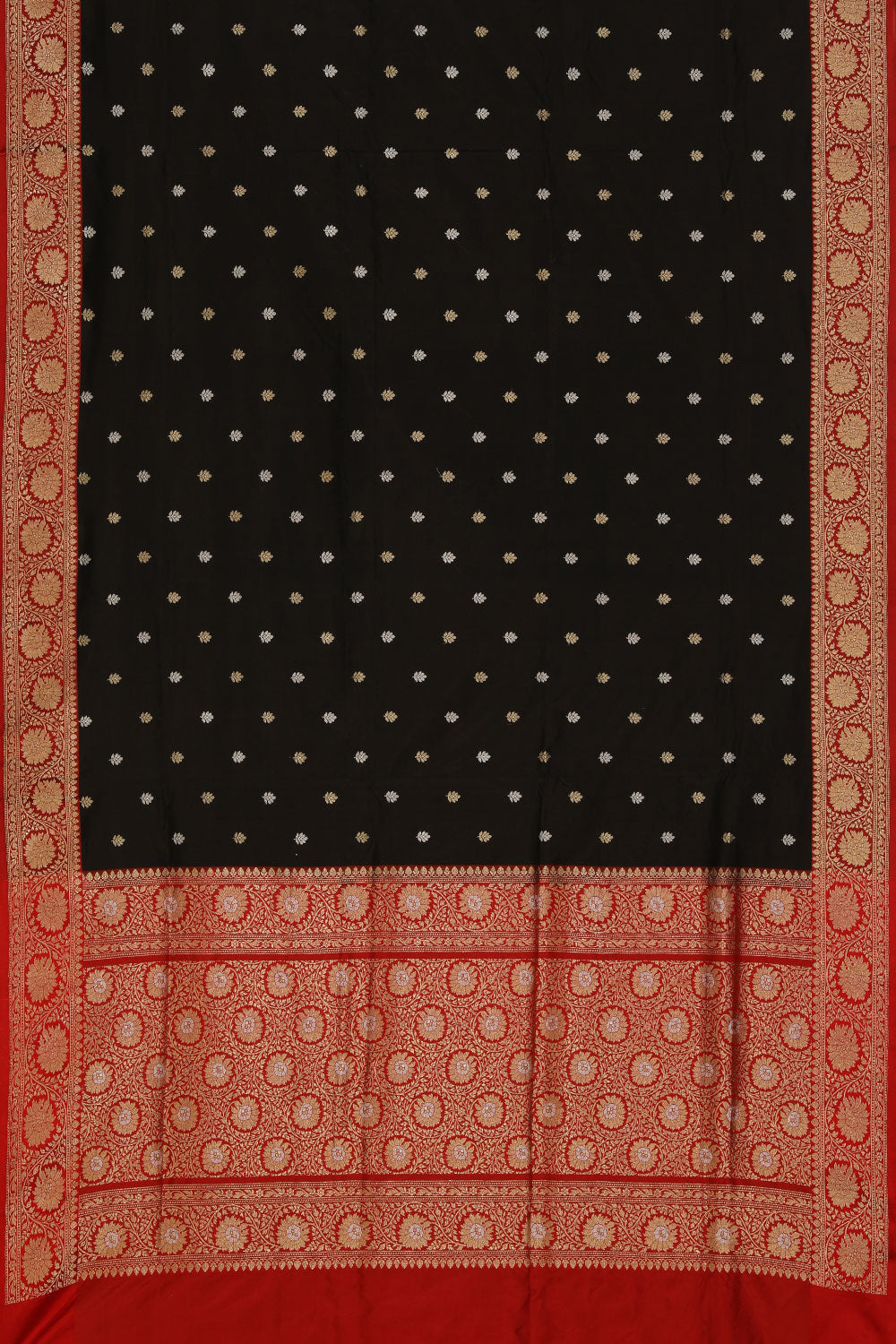 Collection of Banarasi Silk Black Saree in a gallery layout