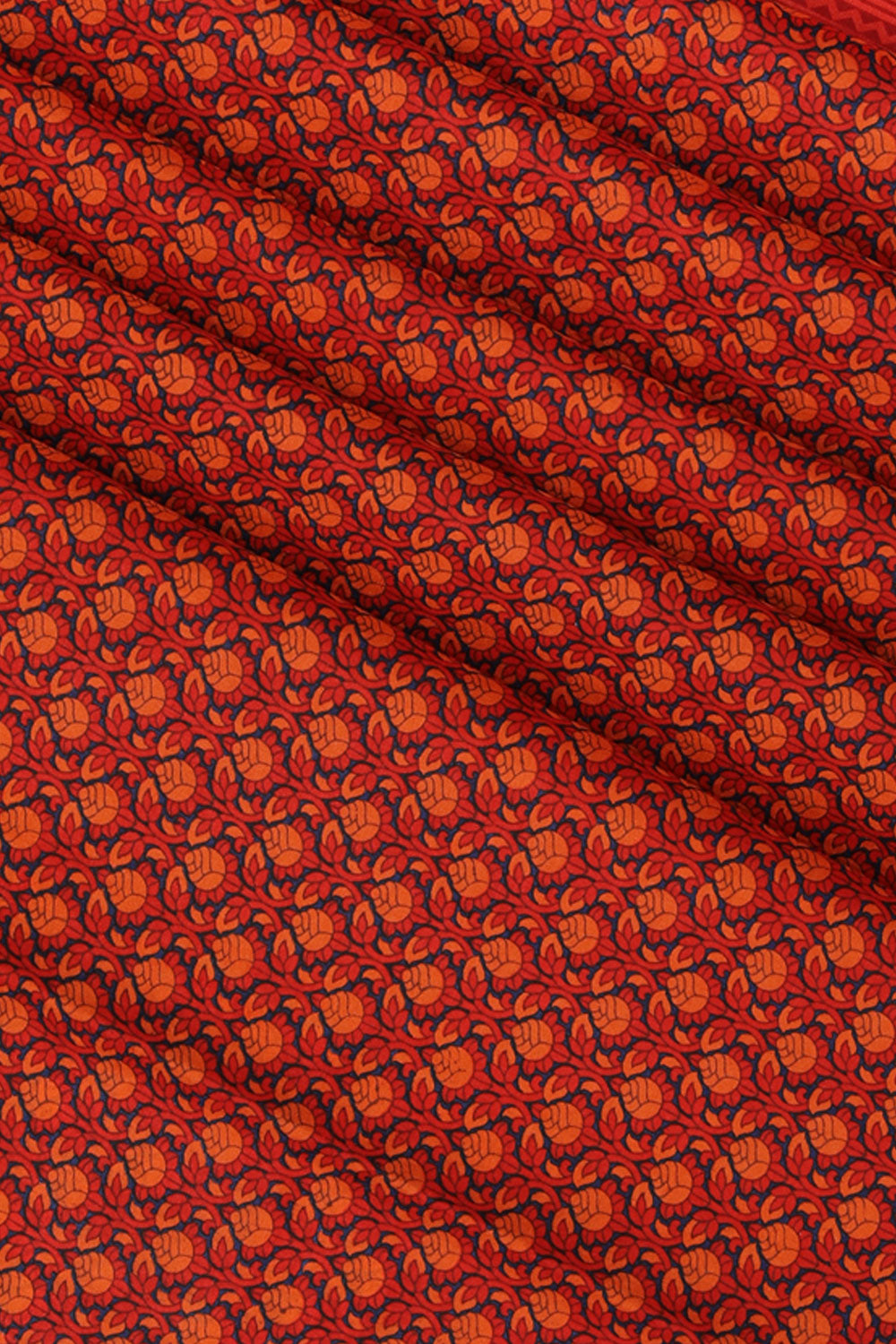 Image of Simple Yet Elegant Soft-Silk Red Saree