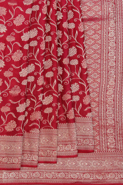 Collection of Gorgeous Crepe-Silk Pink Saree in a gallery layout