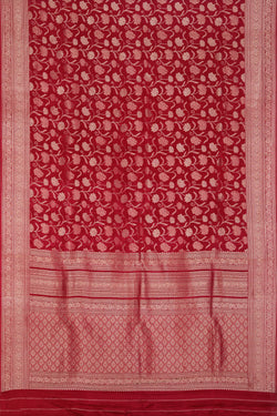 Image of Gorgeous Crepe-Silk Pink Saree