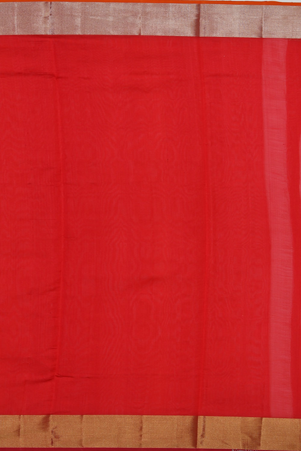 Image of Chanderi Coral-Red Saree