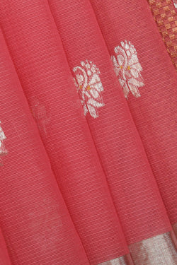 Collection of Kota Pink Saree With Silver Border in a gallery layout