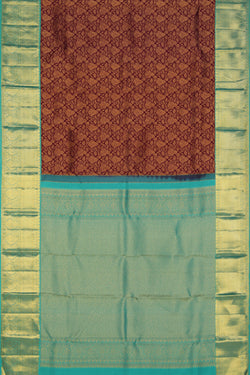 Collection of Kanchipattu Violet Saree in a gallery layout