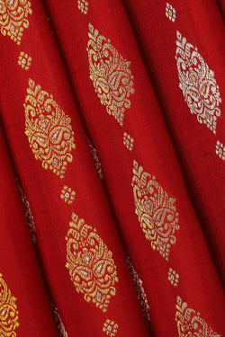 Collection of Kanchipattu Red Saree in a gallery layout