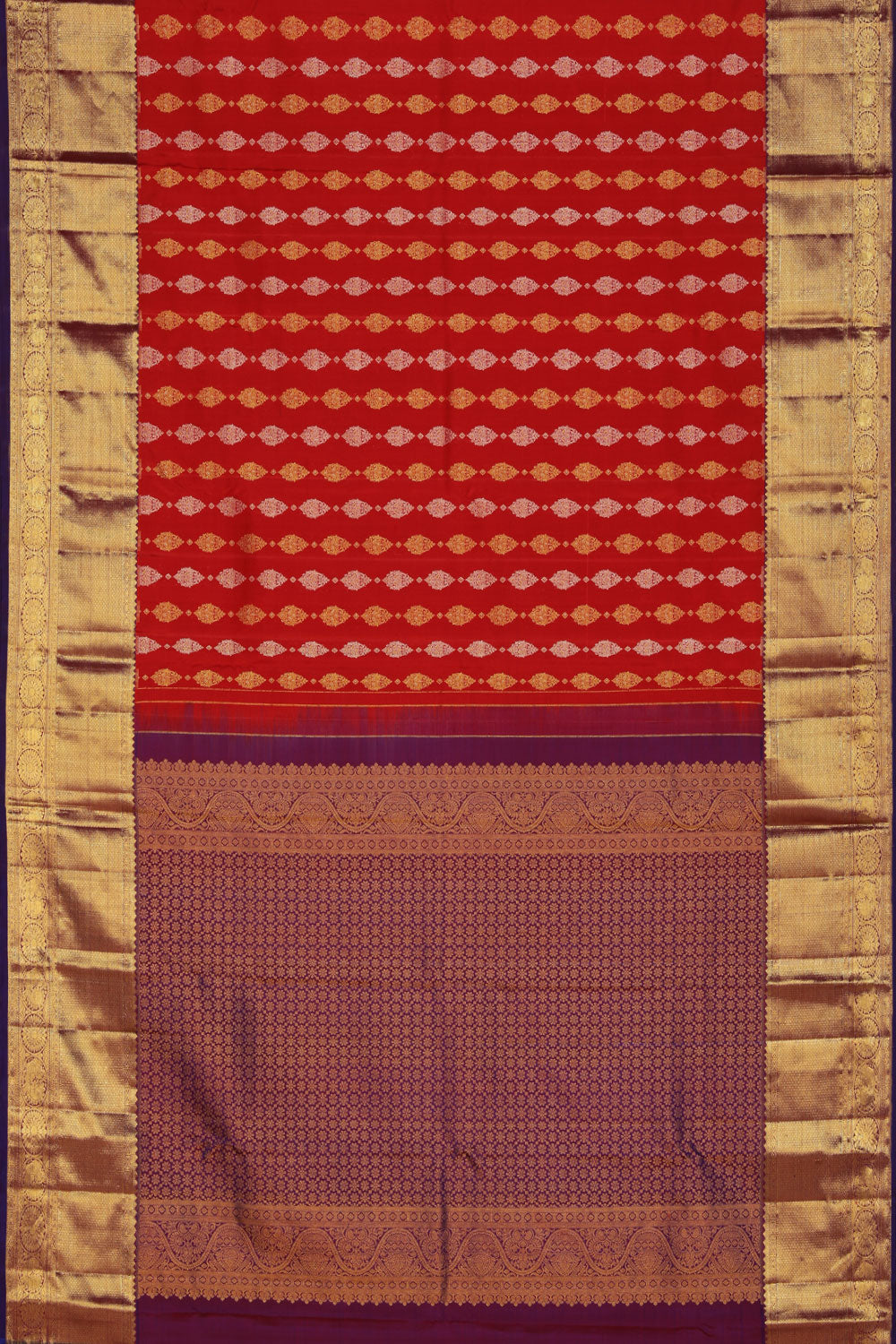 Image of Kanchipattu Red Saree