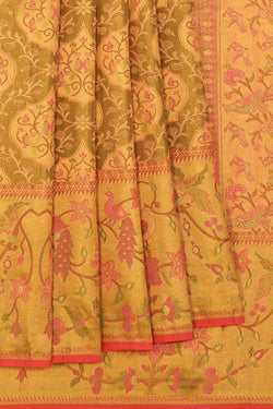 Collection of Kanchipattu An Ethereal Gold Saree in a gallery layout