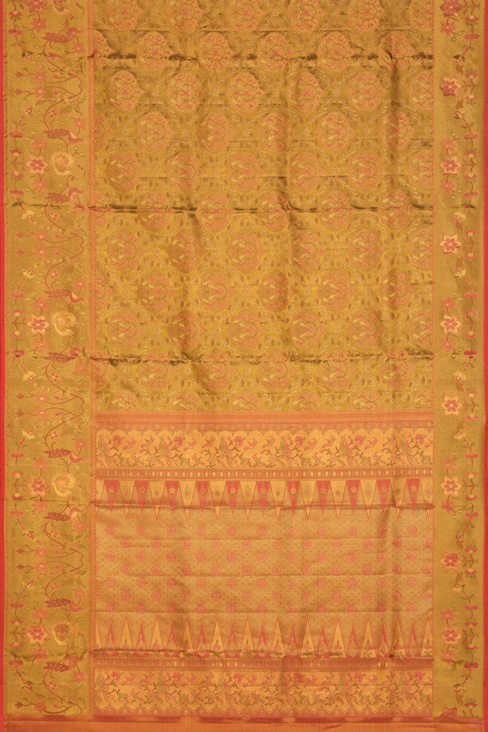 Collection of Kanchipattu An Ethereal Gold Saree in a gallery layout