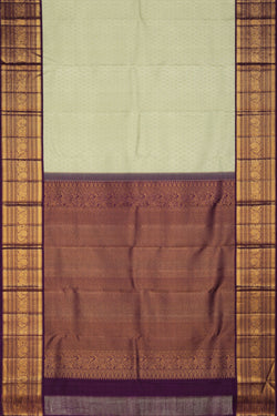 Image of Kanchipattu Mint-Green Saree