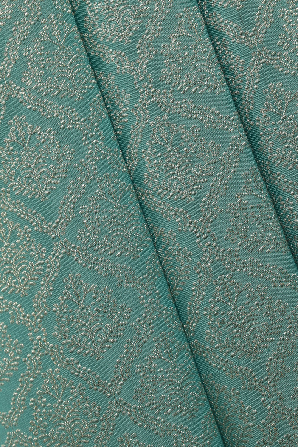 Image of Kanchipattu Aqua-Blue Saree