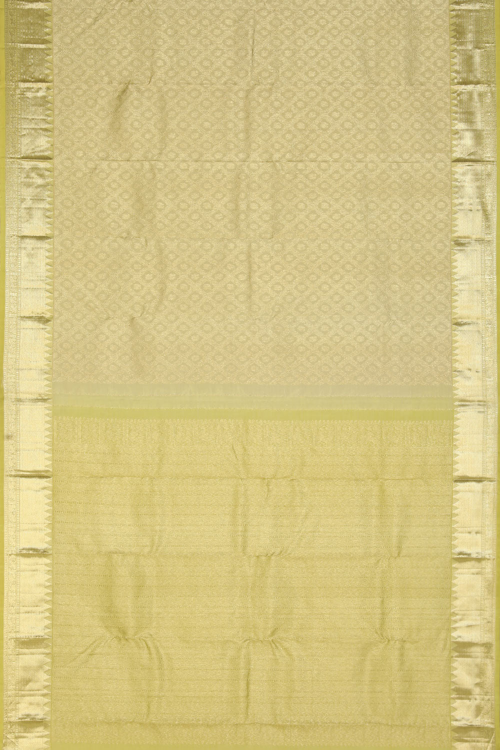 Image of Kanchipattu Lime-Green Saree