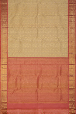 Collection of Kanchipattu Beige Saree in a gallery layout